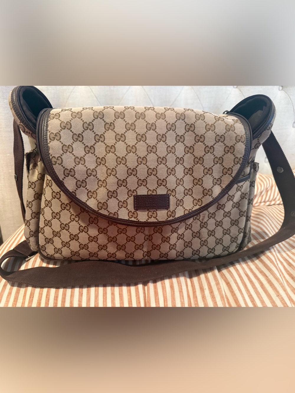 Gucci Monogram Messenger Baby Bag